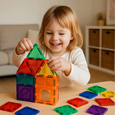 Set Magnéticos 3D - 60 Pzs. Juego Educativo STEM y Creativo para Niños